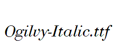 Ogilvy-Italic