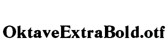 OktaveExtraBold