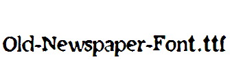 Old-Newspaper-Font