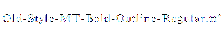 Old-Style-MT-Bold-Outline-Regular