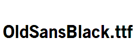 OldSansBlack