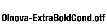 Olnova-ExtraBoldCond