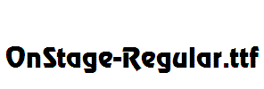 OnStage-Regular