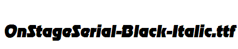 OnStageSerial-Black-Italic