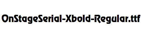 OnStageSerial-Xbold-Regular