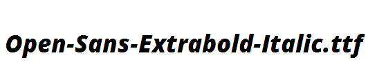 Open-Sans-Extrabold-Italic