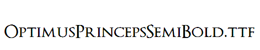 OptimusPrincepsSemiBold