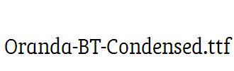 Oranda-BT-Condensed