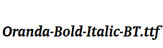 Oranda-Bold-Italic-BT