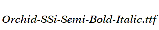 Orchid-SSi-Semi-Bold-Italic