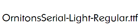 OrnitonsSerial-Light-Regular