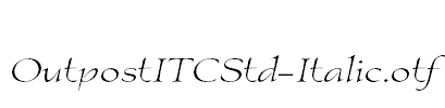 OutpostITCStd-Italic