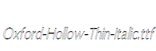 Oxford-Hollow-Thin-Italic