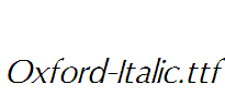 Oxford-Italic