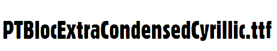 PTBlocExtraCondensedCyrillic