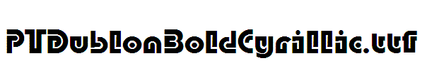 PTDublonBoldCyrillic