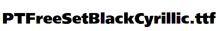 PTFreeSetBlackCyrillic