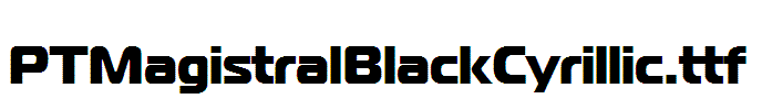 PTMagistralBlackCyrillic