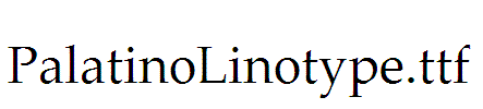 PalatinoLinotype