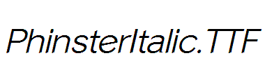 PhinsterItalic