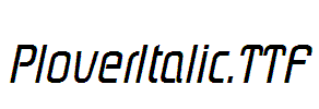 PloverItalic