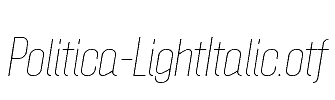 Politica-LightItalic