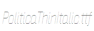 PoliticaThinItalic