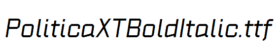 PoliticaXTBoldItalic