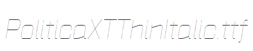 PoliticaXTThinItalic