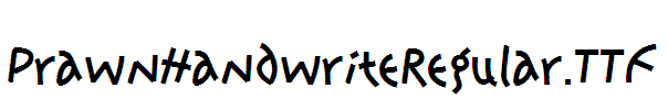 PrawnHandwriteRegular