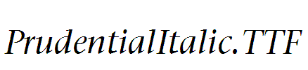 PrudentialItalic