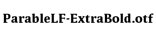 ParableLF-ExtraBold