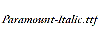 Paramount-Italic