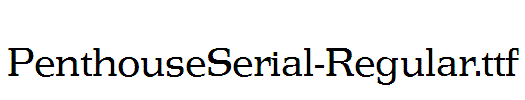 PenthouseSerial-Regular