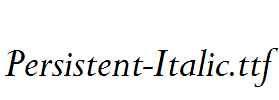 Persistent-Italic