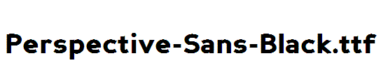 Perspective-Sans-Black