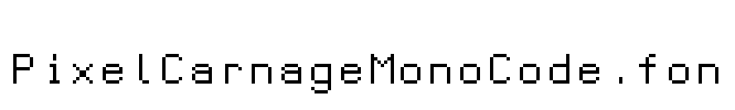 PixelCarnageMonoCode