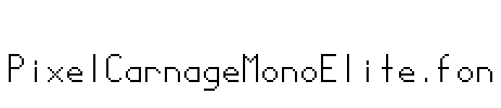 PixelCarnageMonoElite