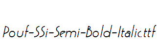 Pouf-SSi-Semi-Bold-Italic