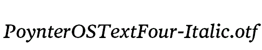 PoynterOSTextFour-Italic