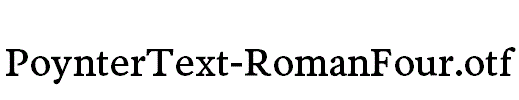 PoynterText-RomanFour