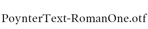 PoynterText-RomanOne