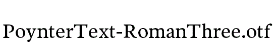 PoynterText-RomanThree