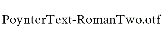 PoynterText-RomanTwo