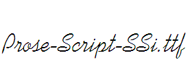 Prose-Script-SSi