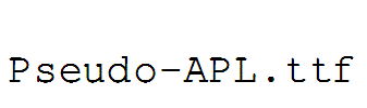 Pseudo-APL