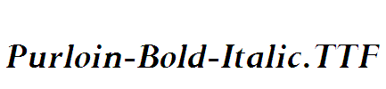 Purloin-Bold-Italic