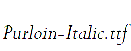 Purloin-Italic