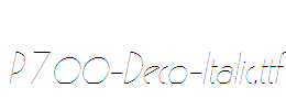 P700-Deco-Italic