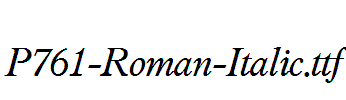 P761-Roman-Italic